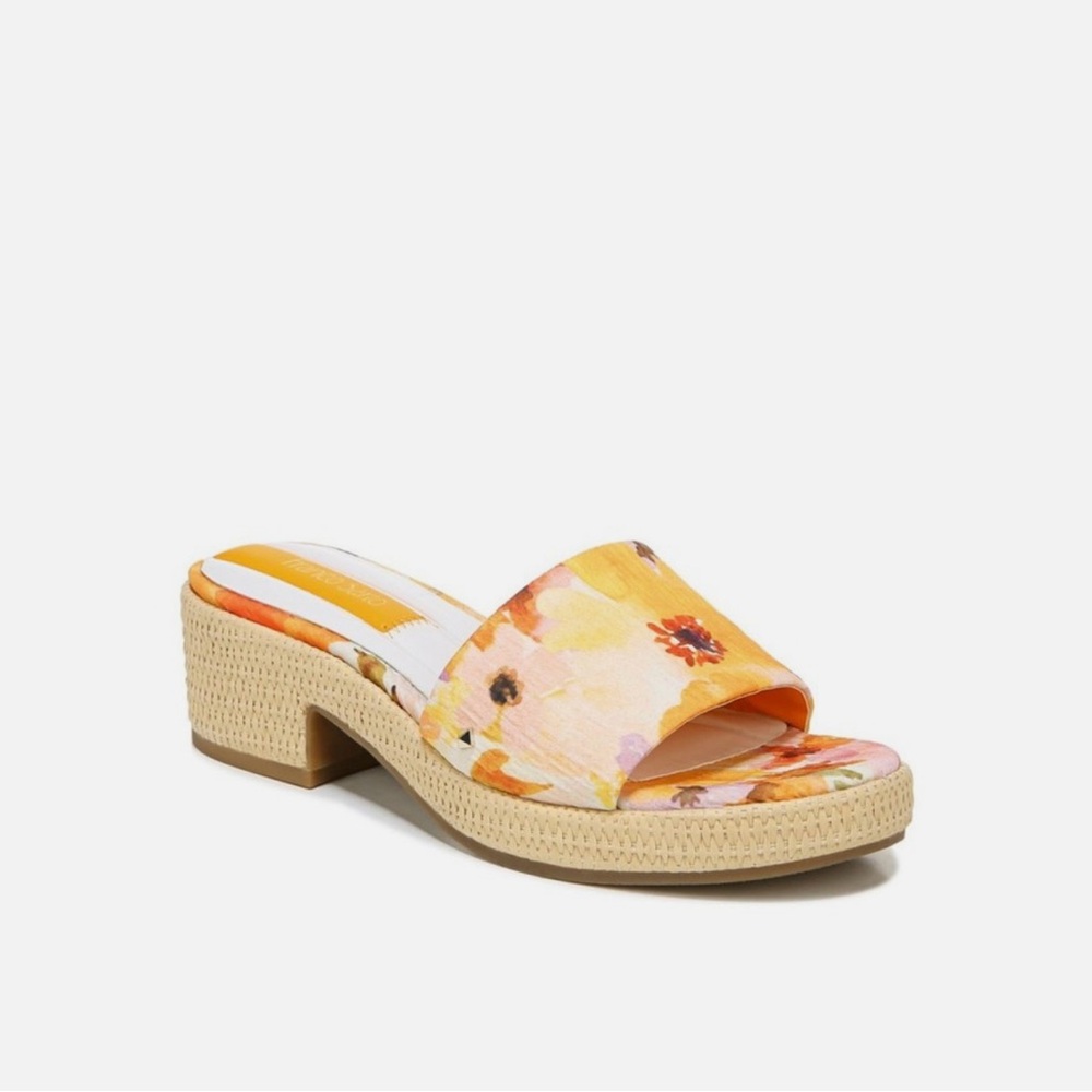 Franco Sarto Women's Pony3 Slide Floral Block Heel Sandals
orange yellow bright
